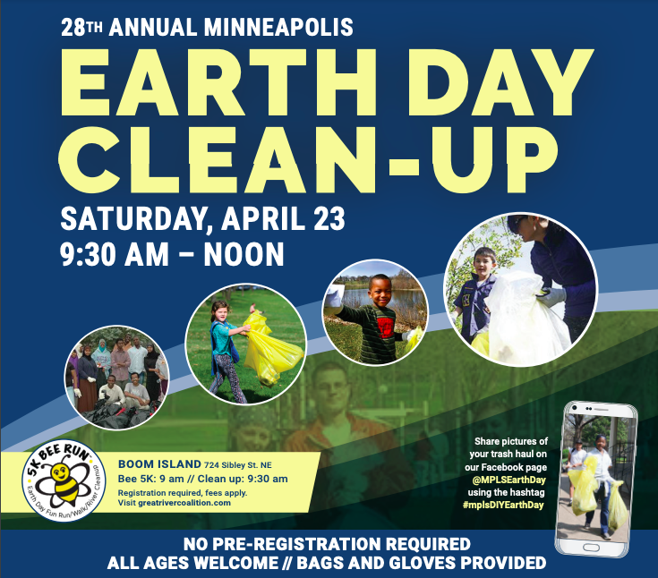 2022 Earth Day Clean Up at Minnehaha Falls