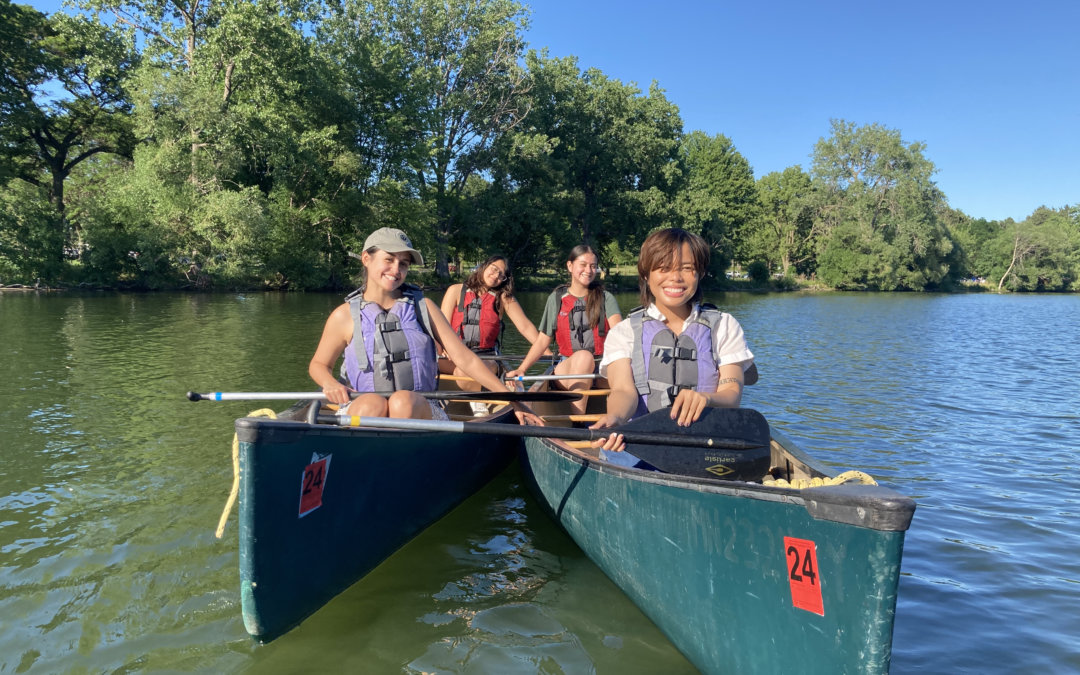 Paddle Day at Lake Nokomis Creates Access to Canoe and Camping Trainings for CLUES YA! Students￼