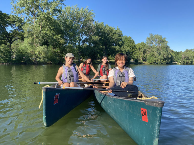 Paddle Day at Lake Nokomis Creates Access to Canoe and Camping Trainings for CLUES YA! Students￼